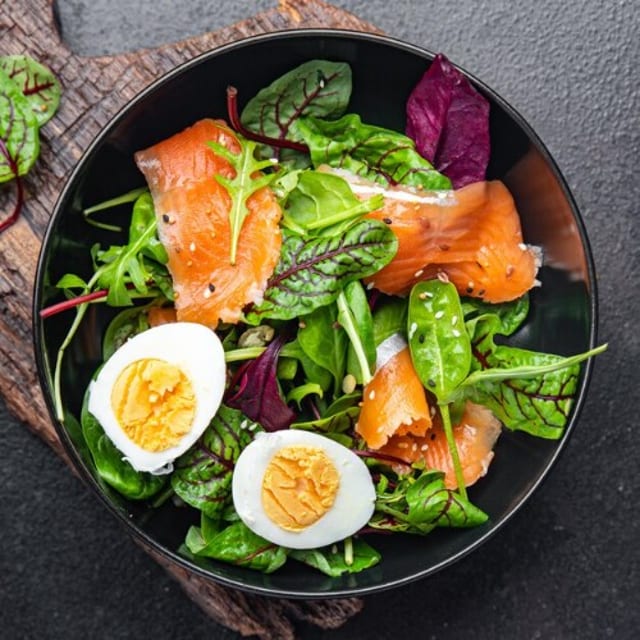 Spicy Salmon Salad.