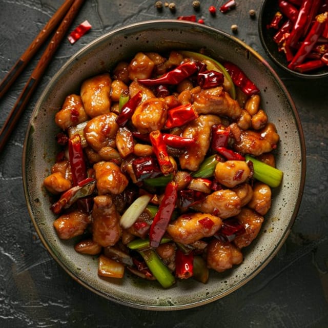 Kung Po Beef.