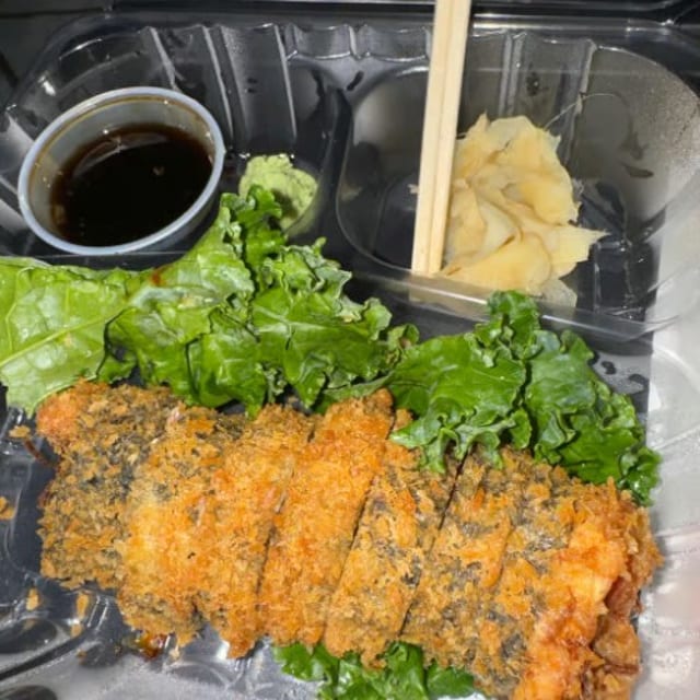 Salmon Crunch Roll.