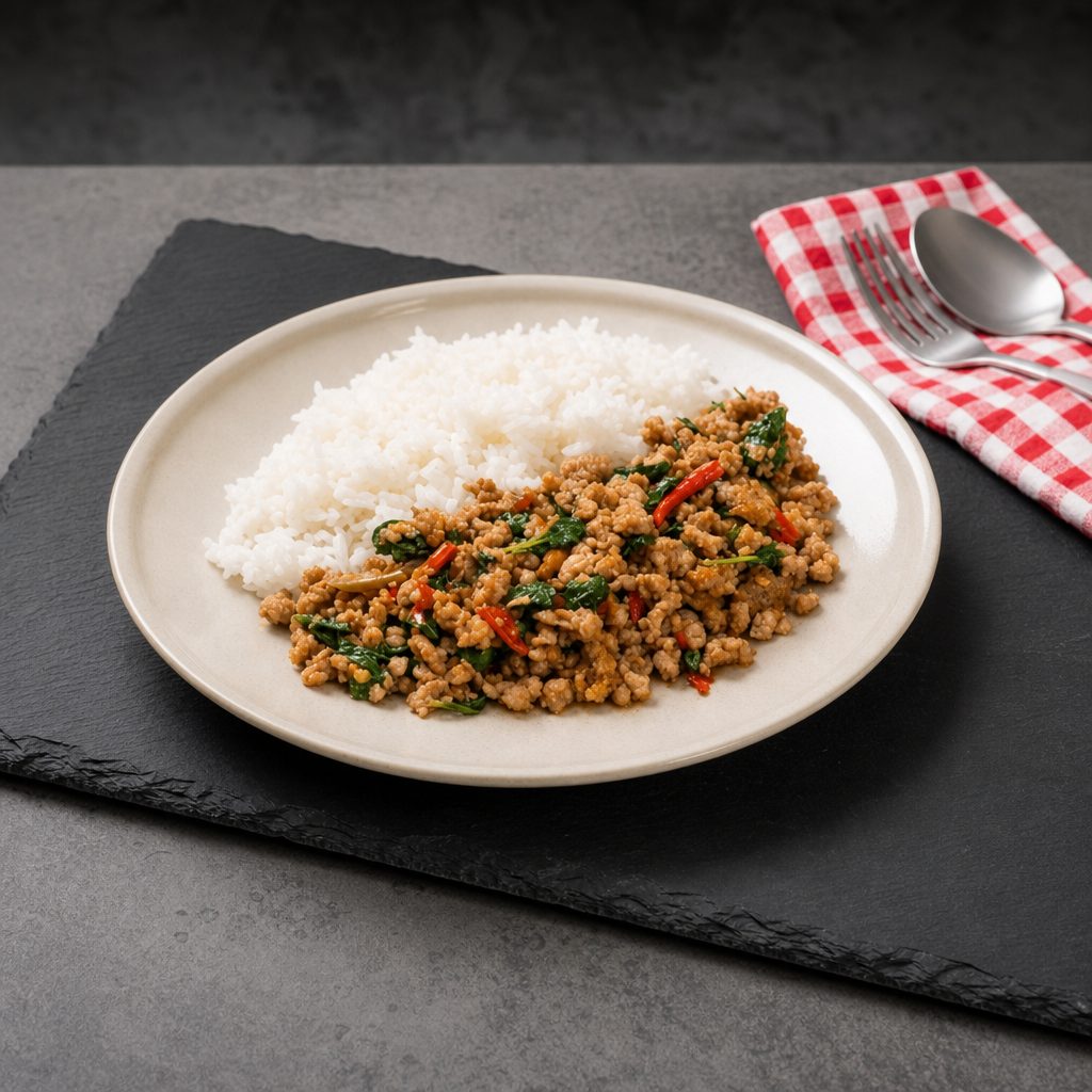 Basil Beef (Lunch).