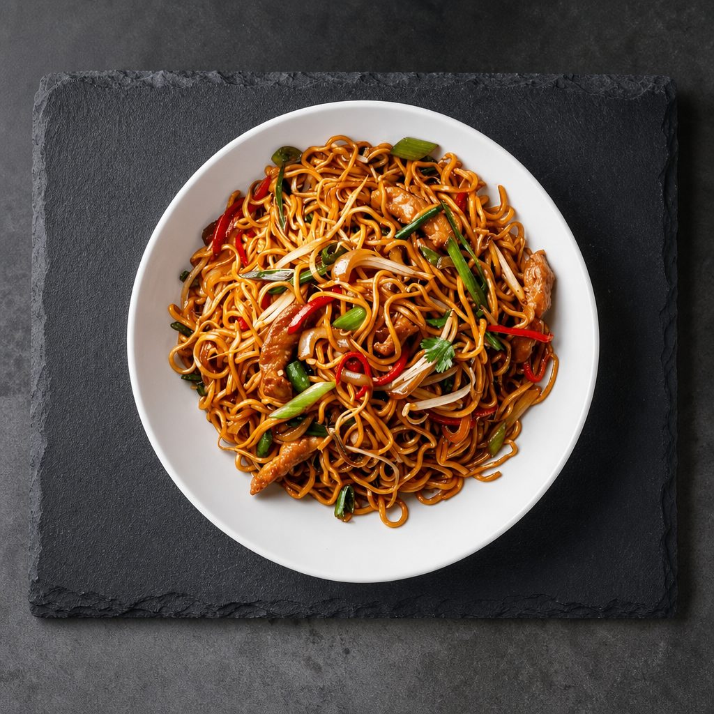 Chicken Lo Mein (Lunch).