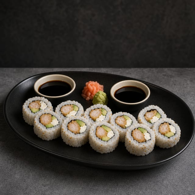 Shrimp Tempura Hand Rolls.