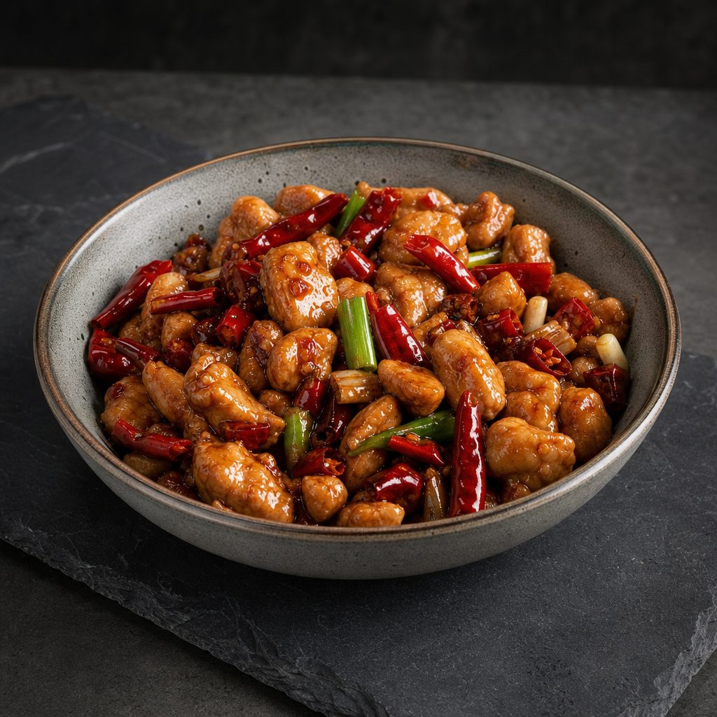 Kung Po Beef.