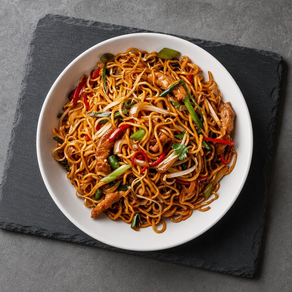 Roast Pork Lo Mein (Lunch).