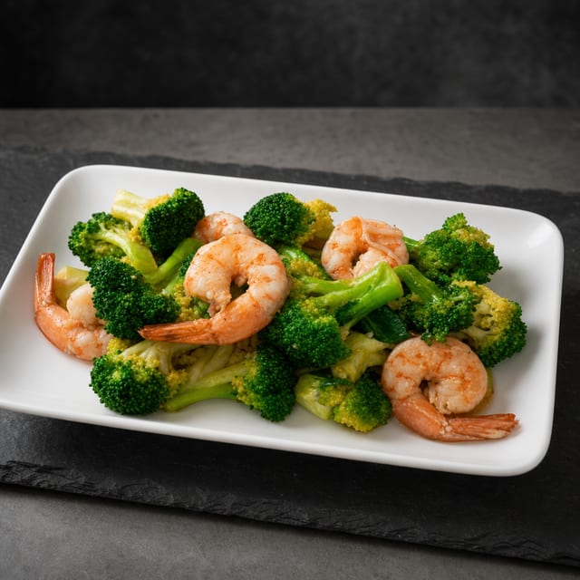 Shrimp with Broccoli.