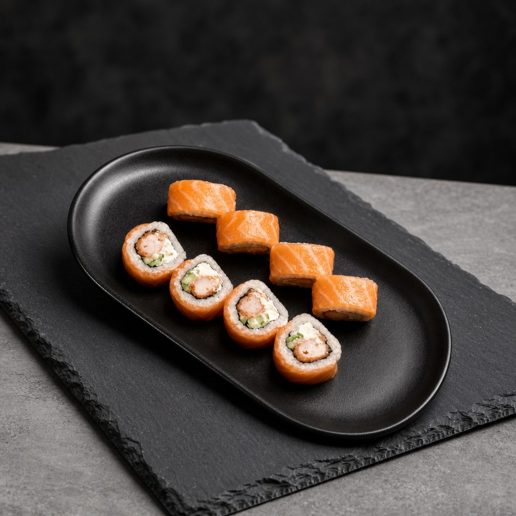 Smoked Salmon Roll.