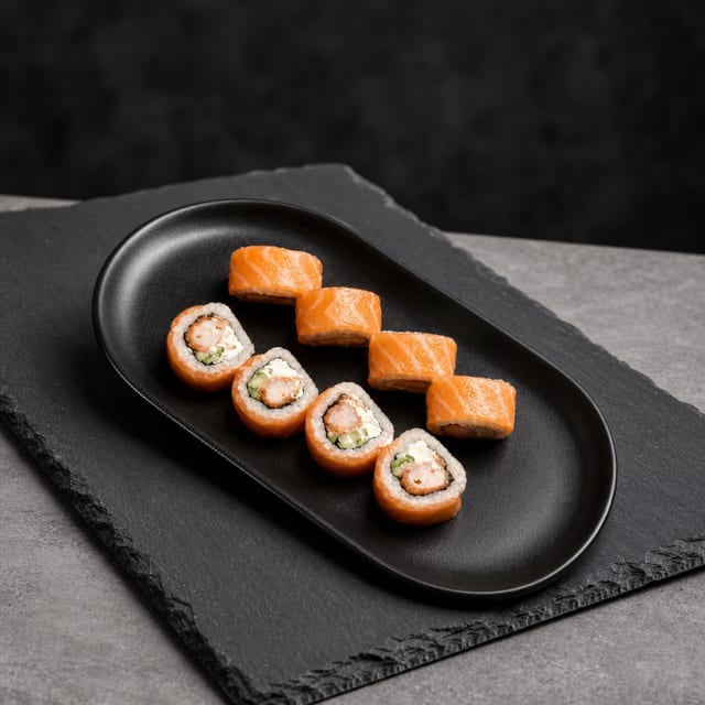 Smoked Salmon Roll.