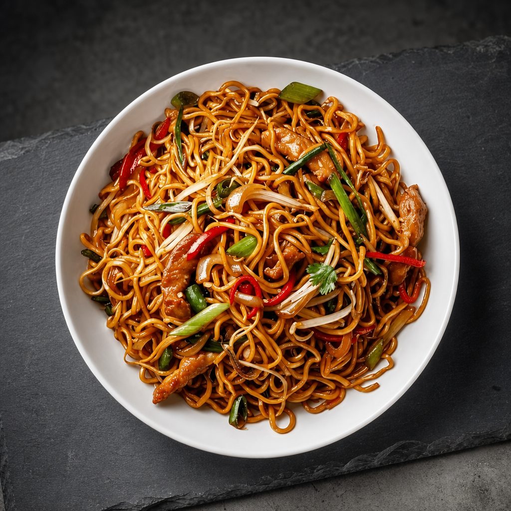 Vegetable Lo Mein Noodles.