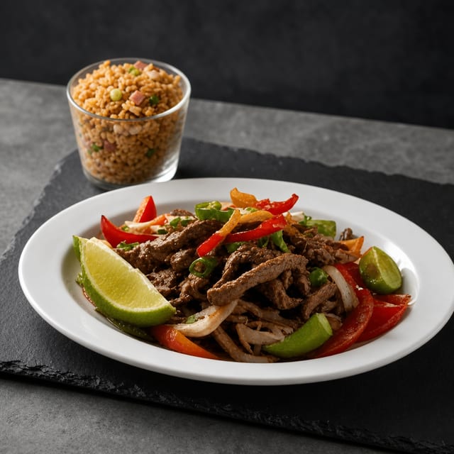 Pepper Steak with Onions.