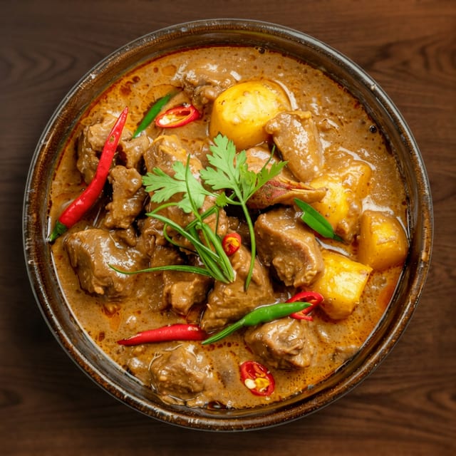 Masaman Curry Chicken or Beef.
