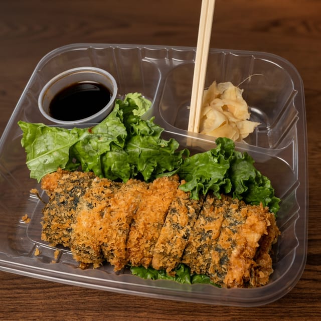 Salmon Crunch Roll.