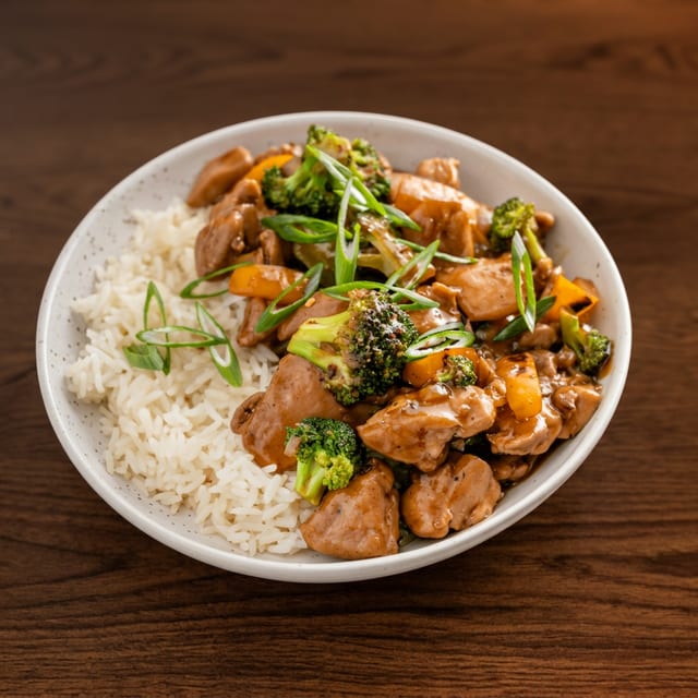 Chicken with Broccoli.
