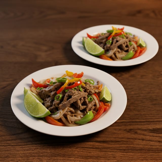 Pepper Steak with Onions (Lunch).