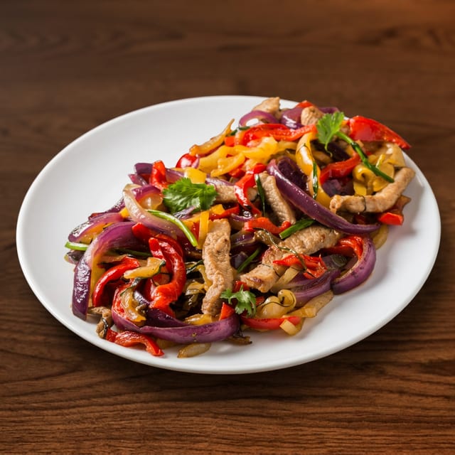 Roast Pork with Vegetables (Lunch).