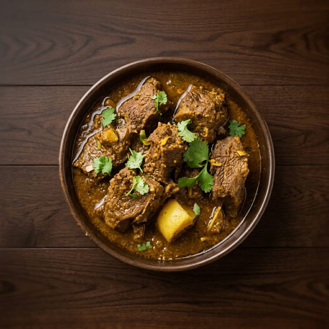 Red Curry Beef.