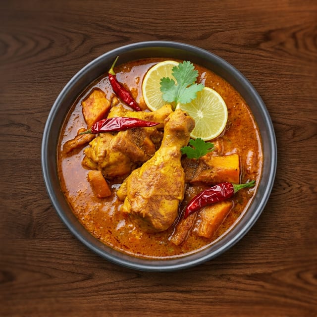 Red Curry Chicken.