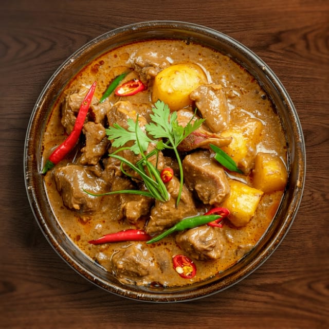 Masaman Curry Beef (Lunch).
