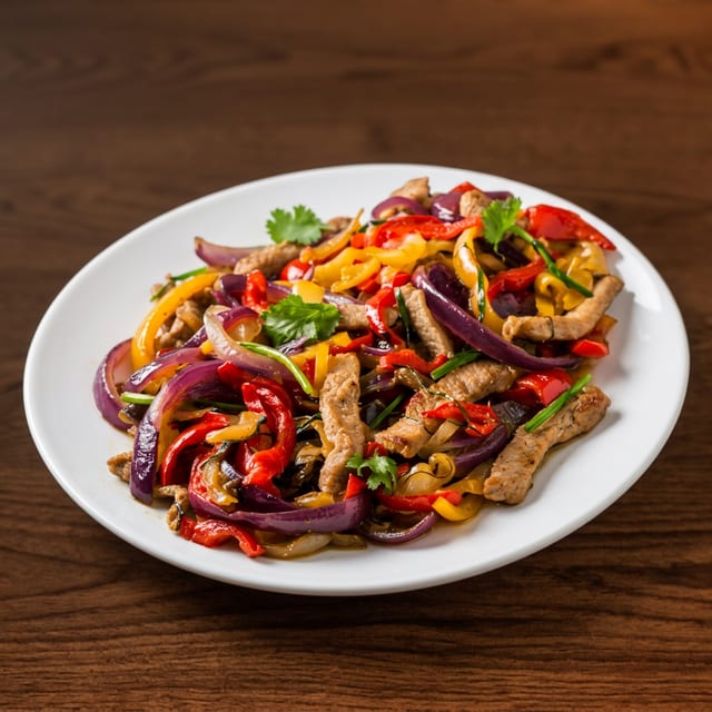 Roast Pork with Vegetables.