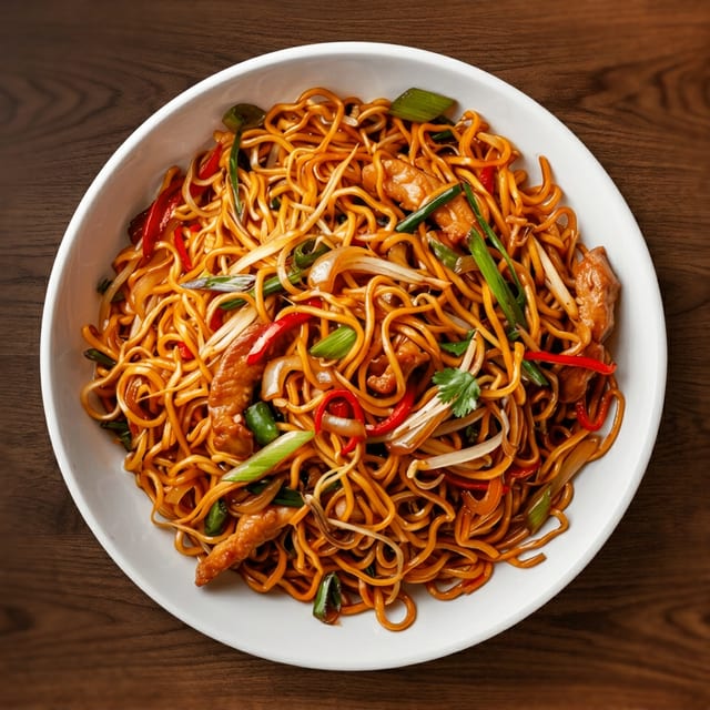 Vegetable Lo Mein Noodles.