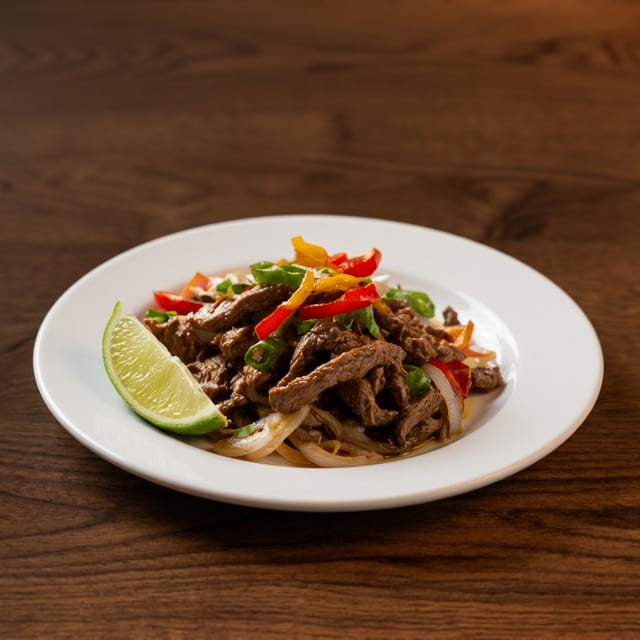Pepper Steak with Onions.